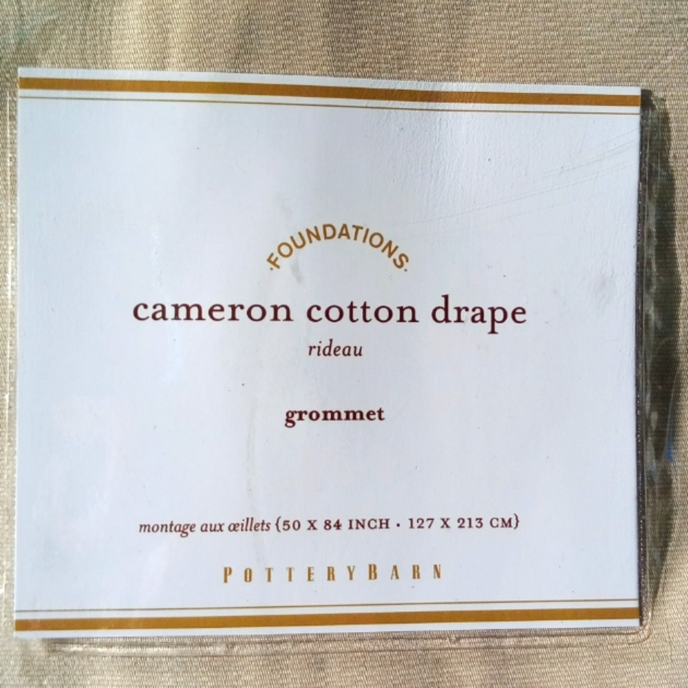 Pottery Barn Cameron Drapes 50X84 inches .